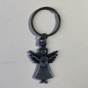 Vintage Silver Angel Pendant Necklace